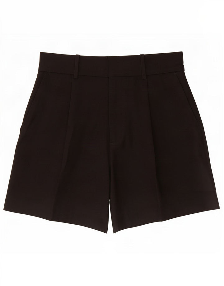 Zara Womens Pegged Chino Shorts Medium W28 Black Polyester