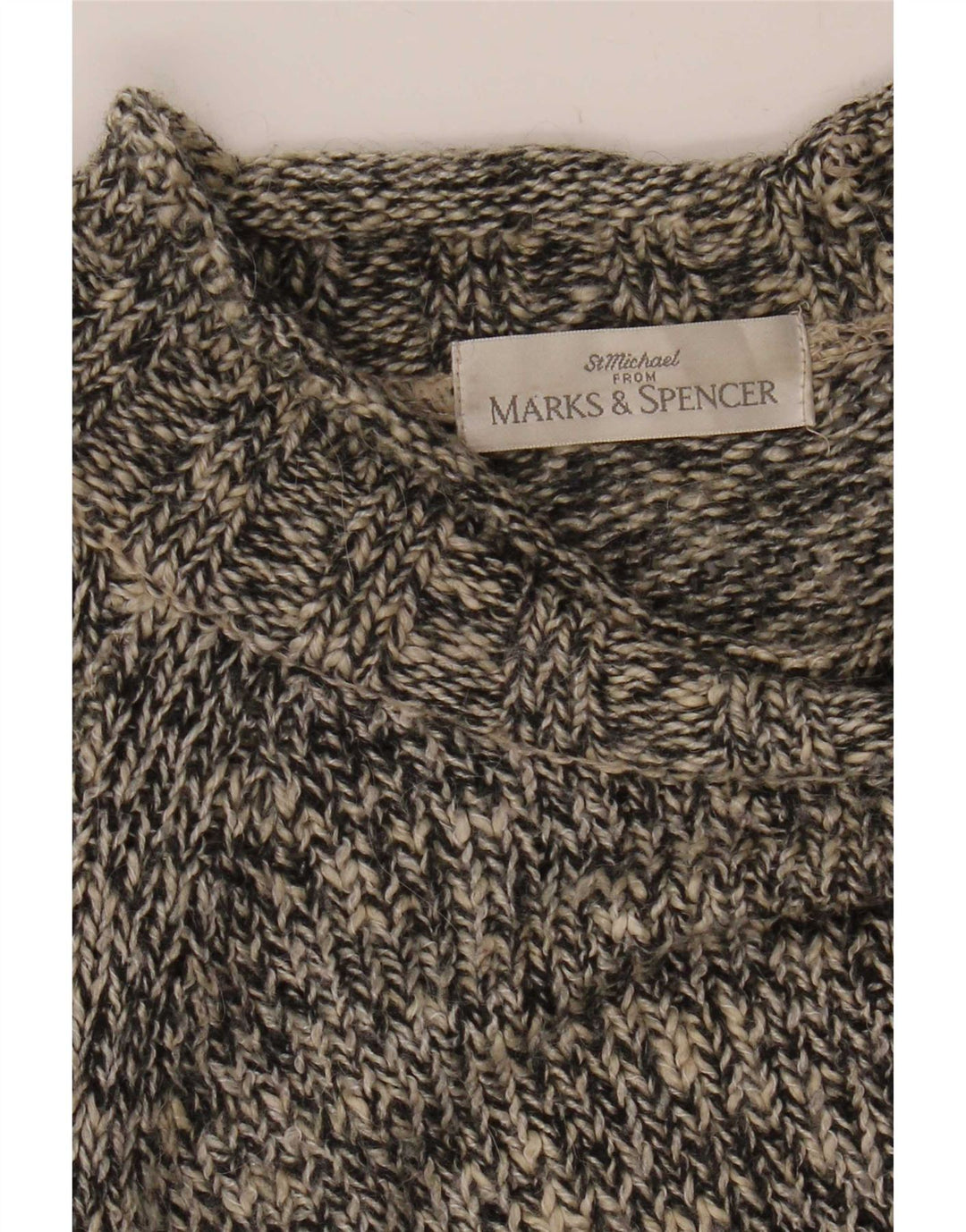 Marks & Spencer Womens Turtle Neck Jumper Sweater UK 16 Large Grey
