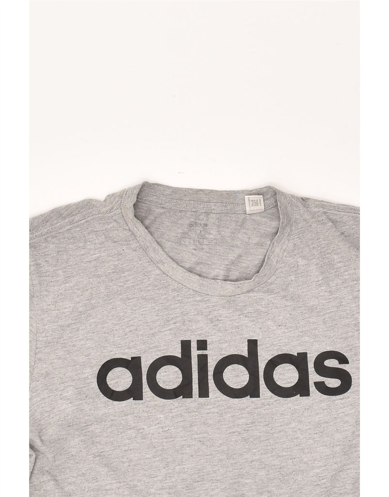 ADIDAS Mens Graphic T-Shirt Top Medium Grey Cotton | Vintage Adidas | Thrift | Second-Hand Adidas | Used Clothing | Messina Hembry 