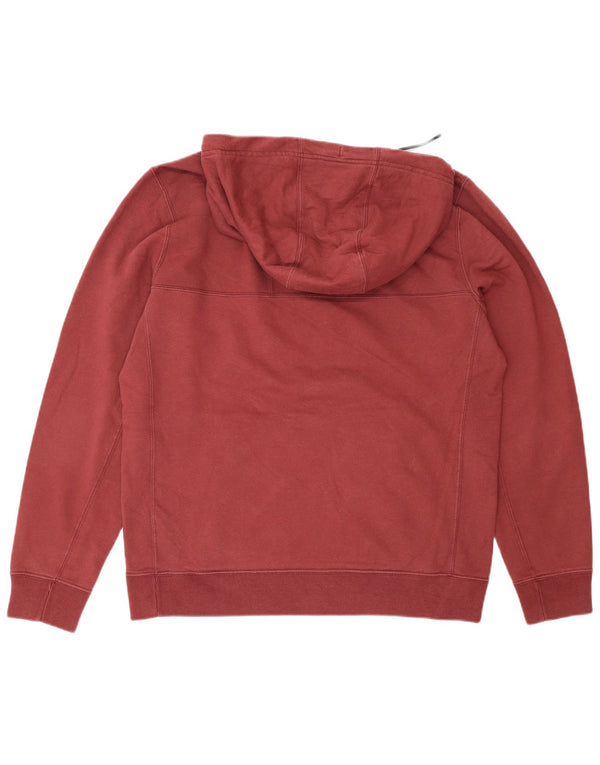 Abercrombie & Fitch Mens Hoodie Jumper Medium Burgundy Cotton