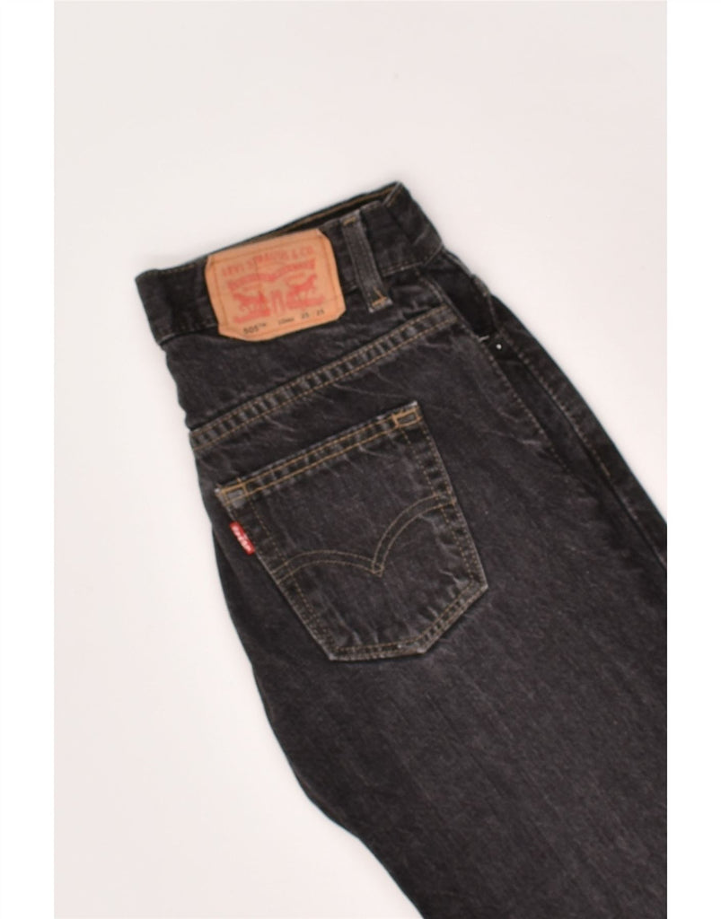 LEVI'S Boys 505 Straight Jeans 9-10 Years W25 L25  Black Cotton | Vintage Levi's | Thrift | Second-Hand Levi's | Used Clothing | Messina Hembry 