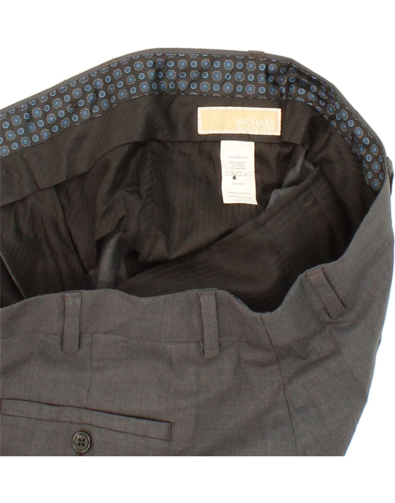 MICHAEL KORS Mens Slim Suit Trousers W36 L29 Grey Polyester Vintage Michael Kors and Second-Hand Michael Kors from Messina Hembry 