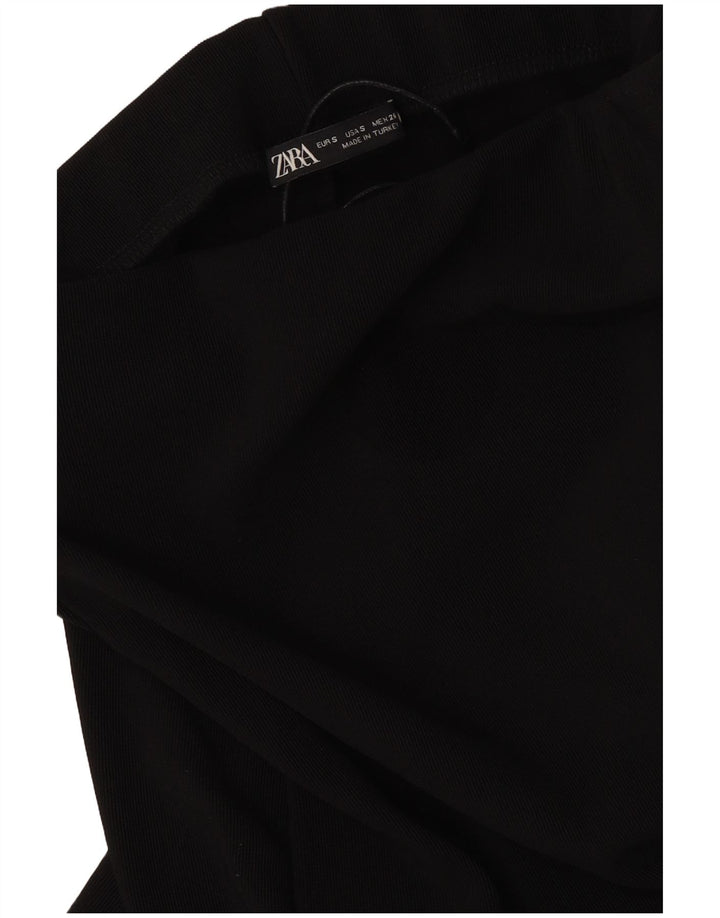 Zara Womens Midi Skirt Small W26 Black