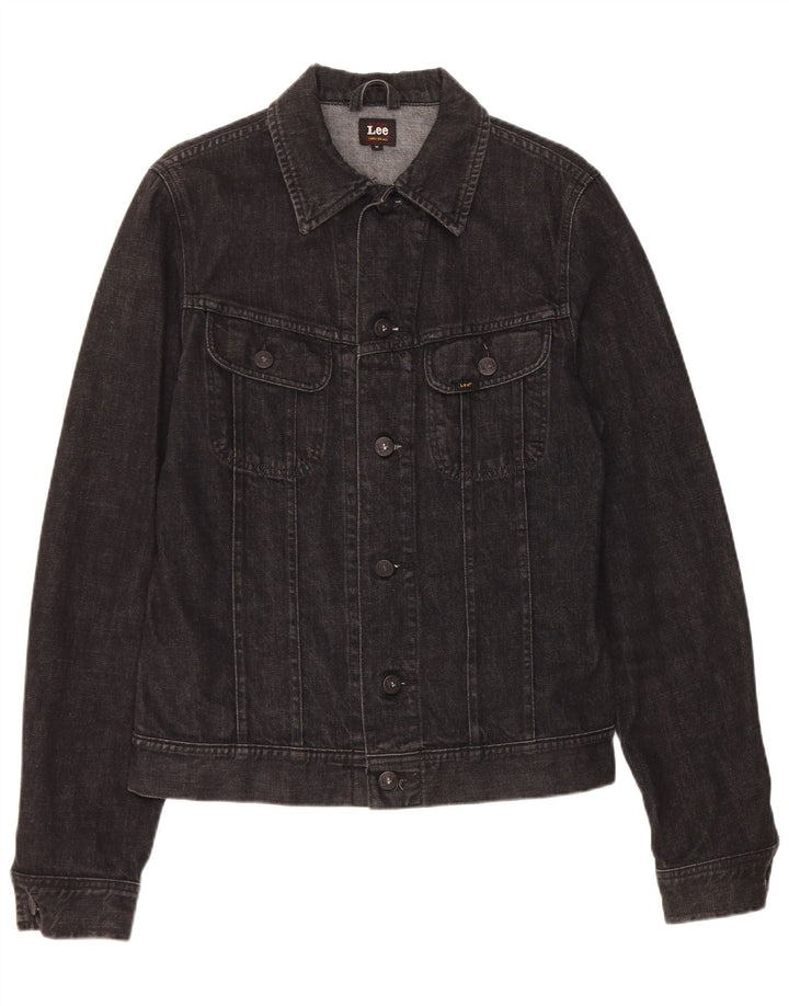 Lee Mens Denim Jacket UK 38 Medium Black Cotton