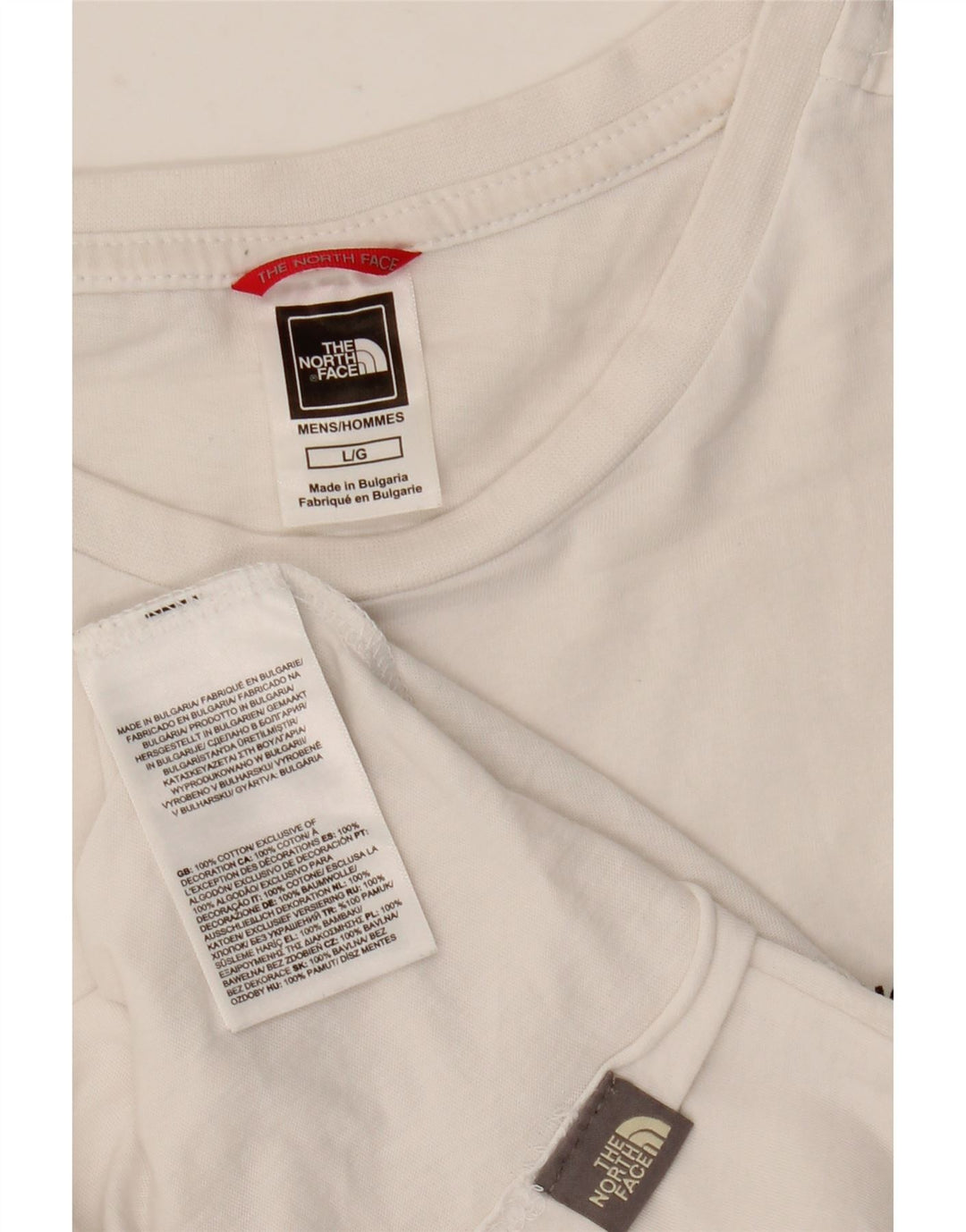 THE NORTH FACE Mens T-Shirt Top Large White Cotton