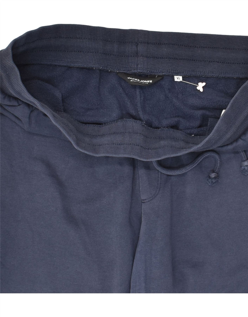 JACK & JONES Mens Tracksuit Trousers Joggers XL Navy Blue Cotton | Vintage Jack & Jones | Thrift | Second-Hand Jack & Jones | Used Clothing | Messina Hembry 