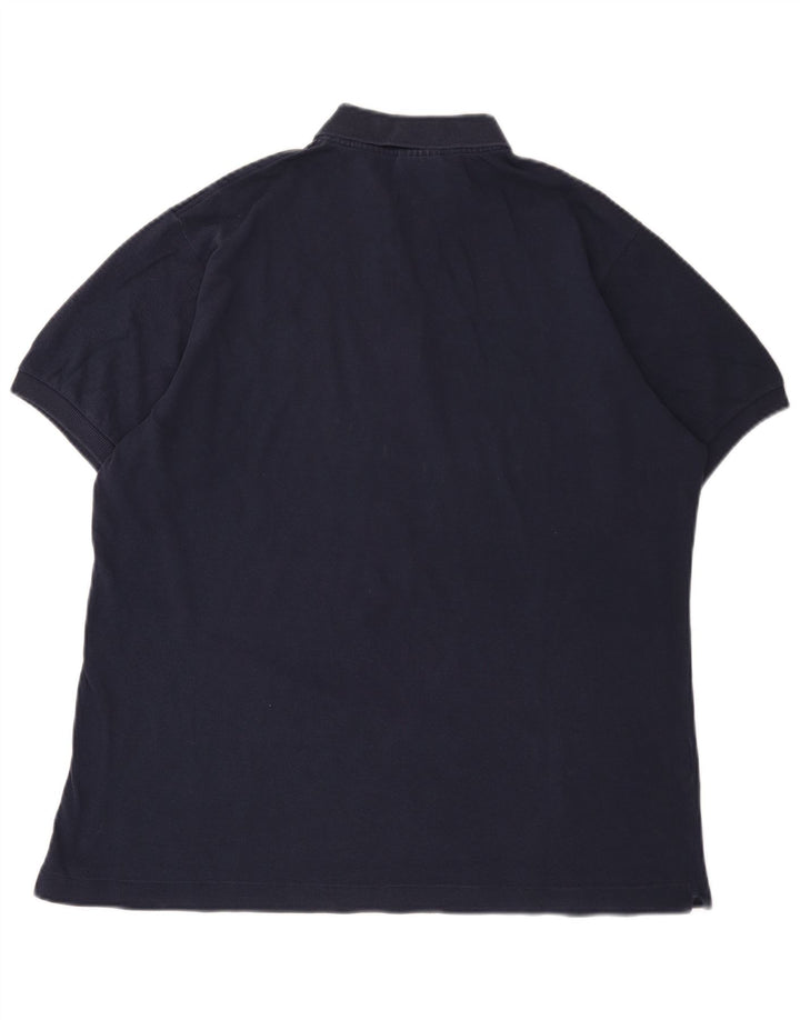Lacoste Mens Polo Shirt Size 5 Large Navy Blue Cotton