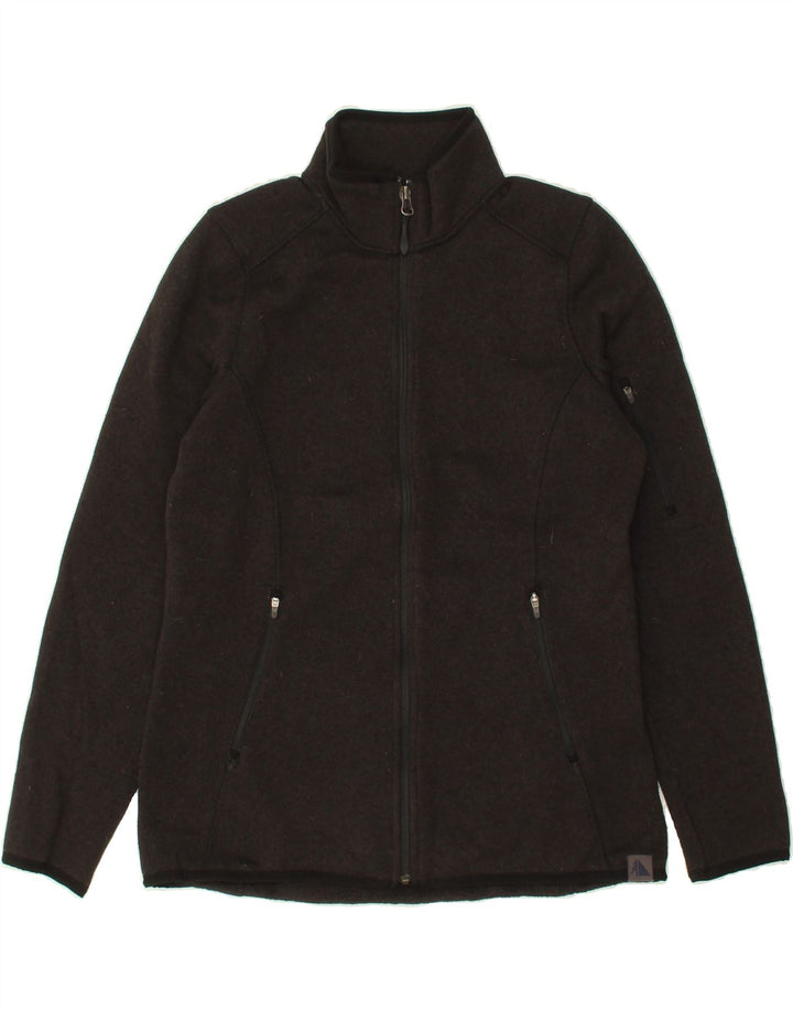 L.L.BEAN Womens Tracksuit Top Jacket UK 10 Small Black Polyester Vintage L.L.Bean and Second-Hand L.L.Bean from Messina Hembry 