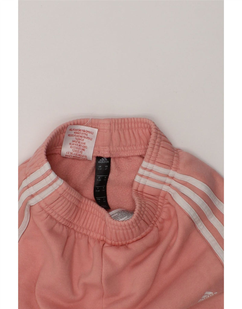 ADIDAS Girls Tracksuit Trousers Joggers 3-4 Years Pink Cotton | Vintage Adidas | Thrift | Second-Hand Adidas | Used Clothing | Messina Hembry 