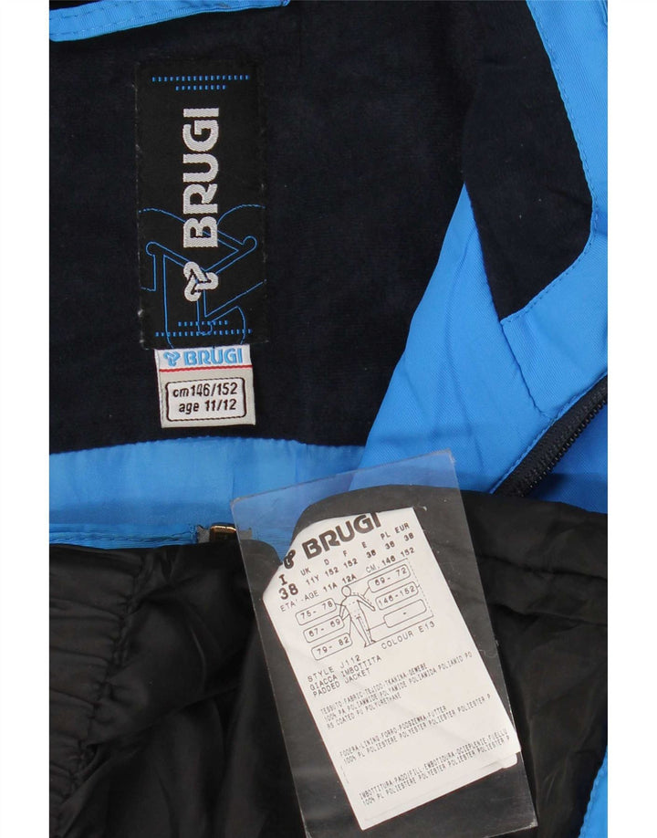 Brugi Boys Ski Jacket 11-12 Years Blue Colourblock Polyamide