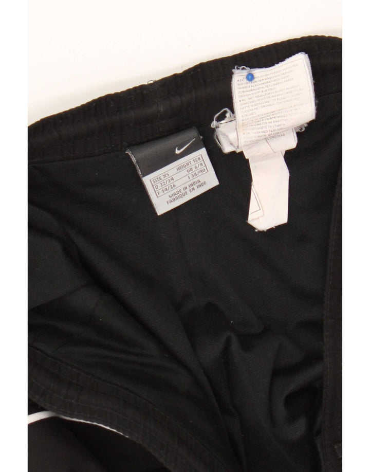 Nike Womens Tracksuit Trousers UK 6/8 XS  Black Polyester