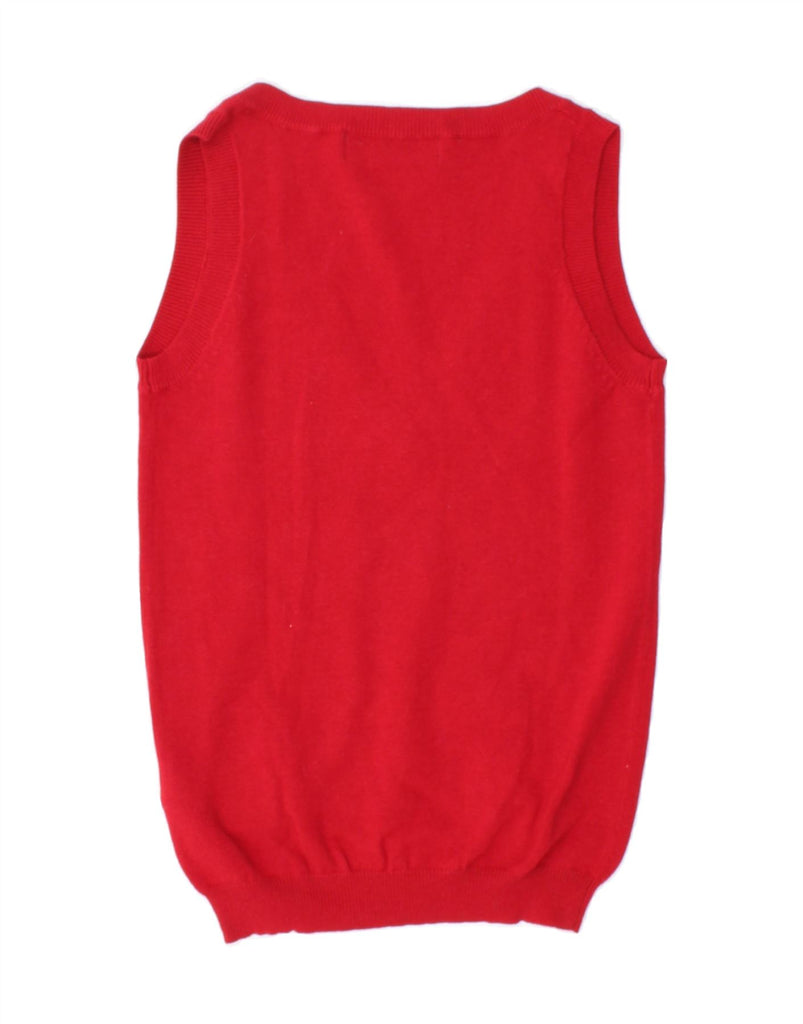 ZARA Womens Vest Tank Top UK 8 Small Red Cotton Vintage Zara and Second-Hand Zara from Messina Hembry 