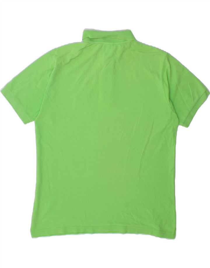SPALDING Mens Polo Shirt Large Green Cotton Vintage Spalding and Second-Hand Spalding from Messina Hembry 