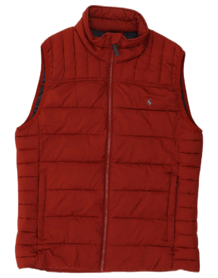 Joules Mens Padded Gilet UK 38 Medium Burgundy Polyester