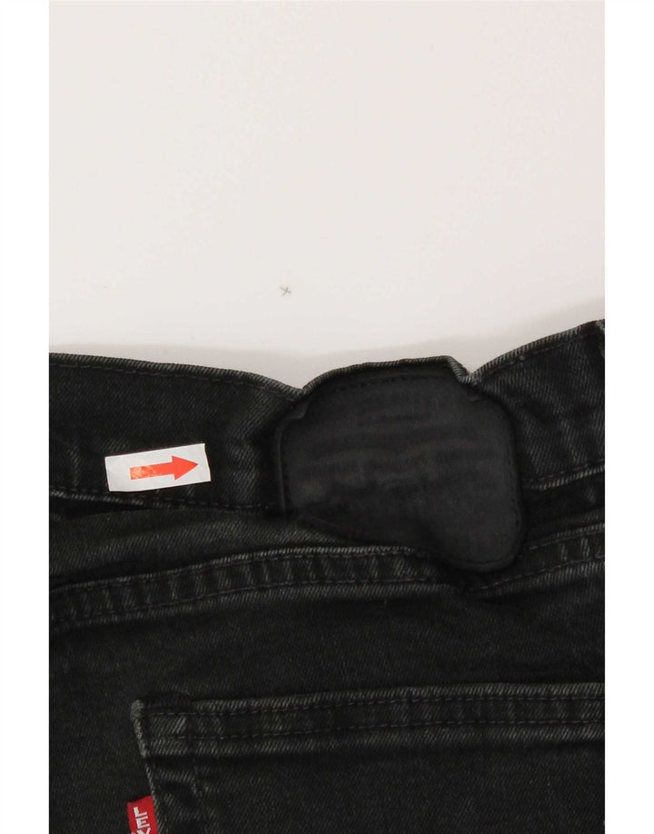 Levi's Mens Straight Jeans W33 L30 Black Cotton