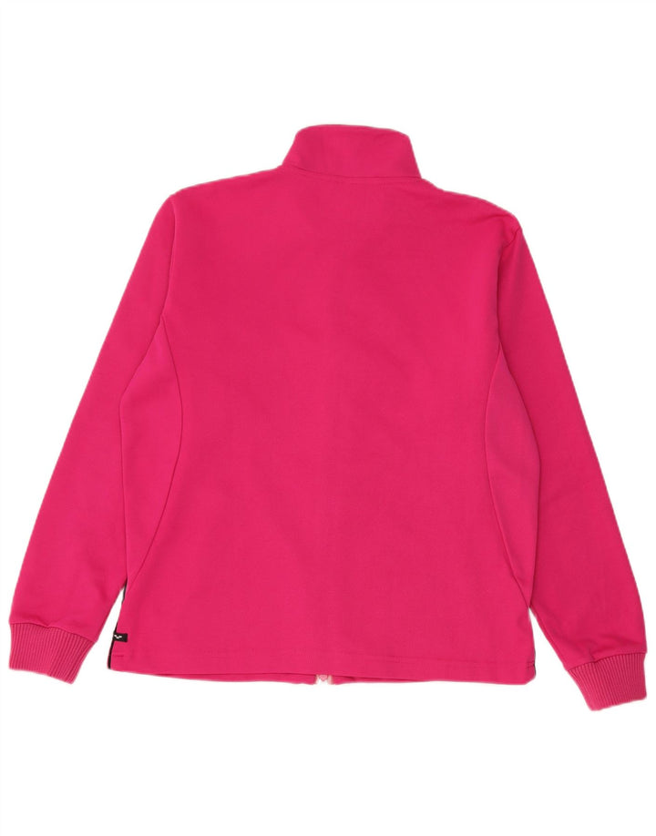 Arena Womens Graphic Oversized Tracksuit Top Jacket UK 6 XS Pink Polyester