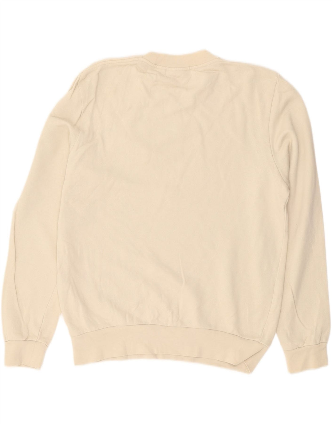 Lacoste Mens Graphic Classic Fit Sweatshirt Jumper Size 4 Medium Beige