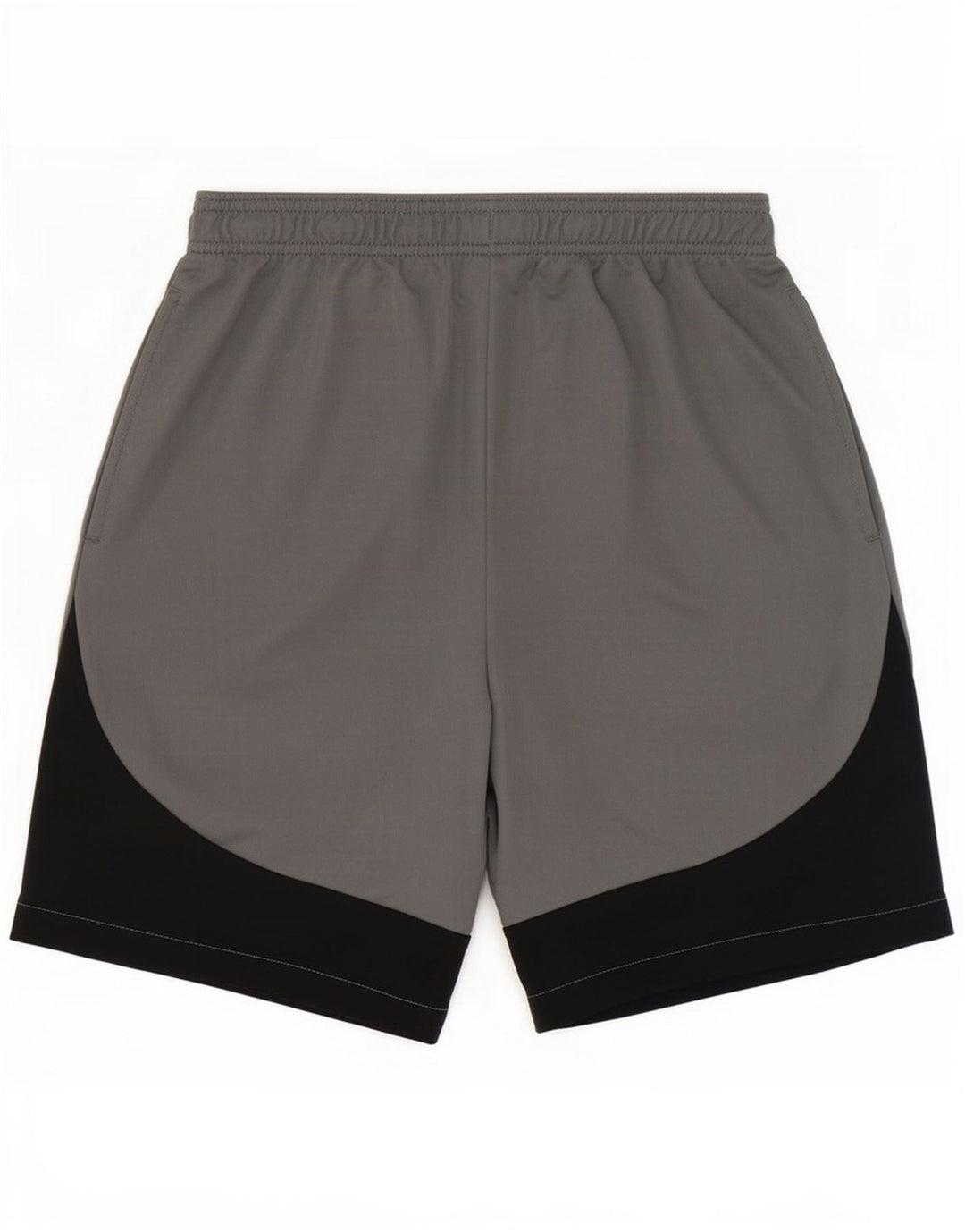Nike Mens Dri Fit Slim Sport Shorts Small Grey Colourblock Polyester