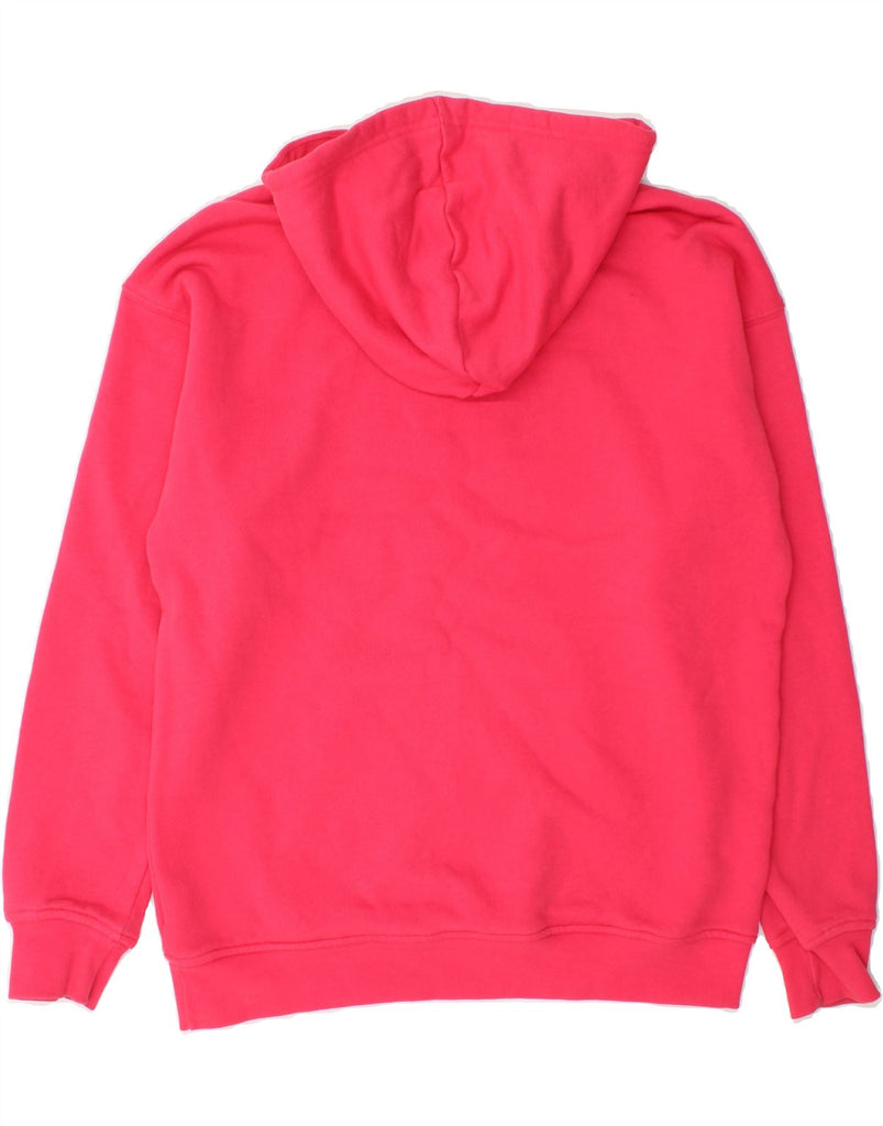 ADIDAS Womens Oversized Graphic Hoodie Jumper UK 8 Small  Pink Cotton Vintage Adidas and Second-Hand Adidas from Messina Hembry 