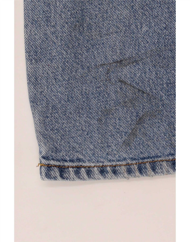 Wrangler Mens Regular Fit Straight Jeans W32 L30 Blue Cotton
