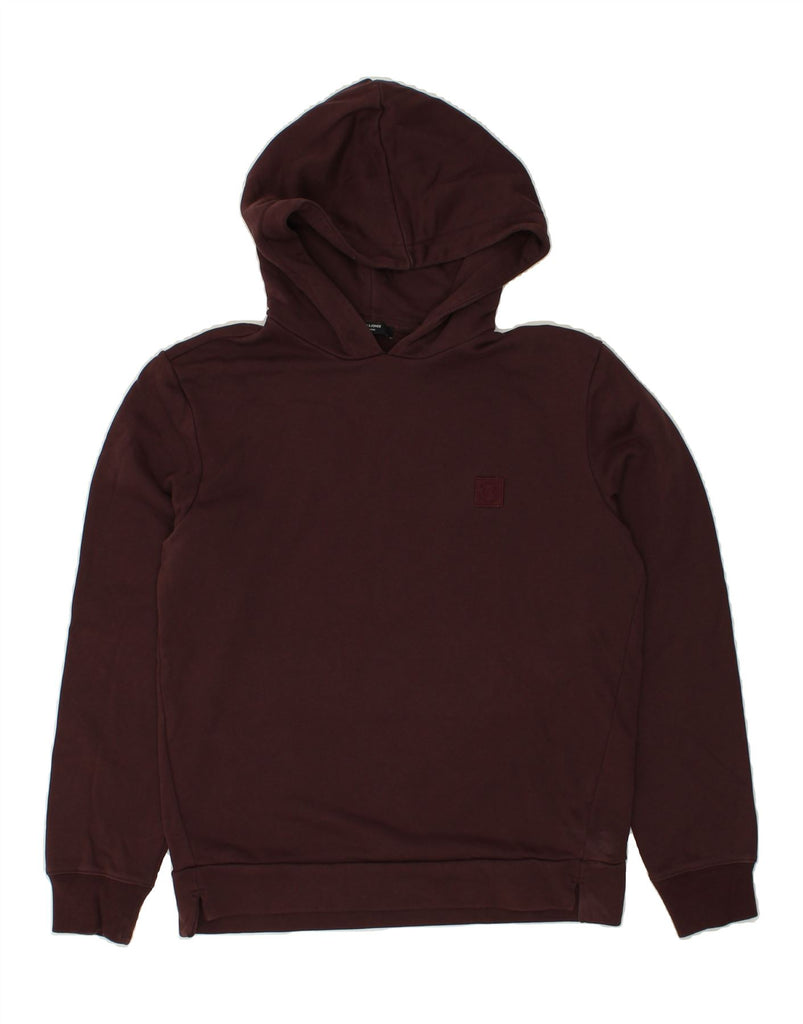 JACK & JONES Mens Hoodie Jumper Medium Burgundy Cotton | Vintage Jack & Jones | Thrift | Second-Hand Jack & Jones | Used Clothing | Messina Hembry 