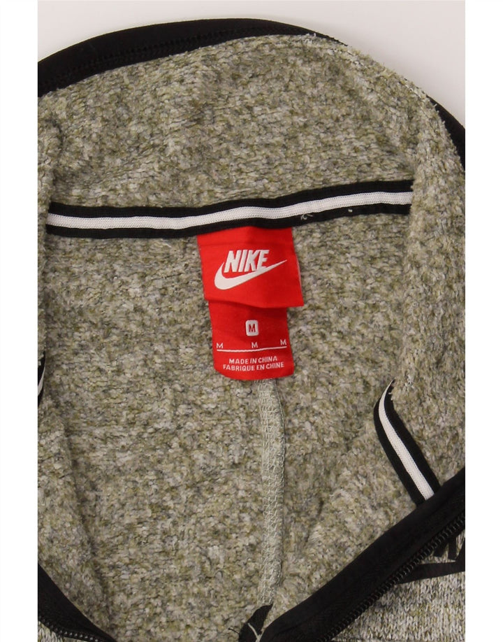 NIKE Womens Tracksuit Top Jacket UK 12 Medium Grey Flecked Polyester Vintage Nike and Second-Hand Nike from Messina Hembry 