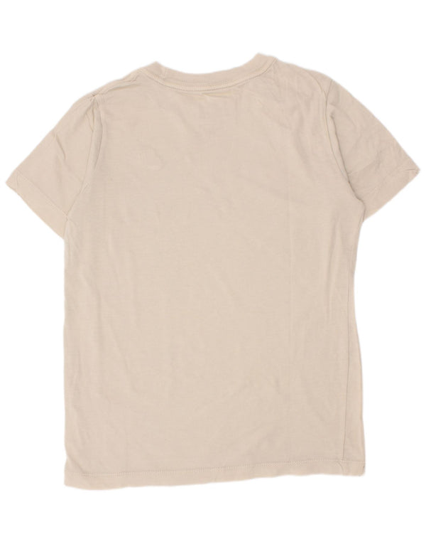 Nike Boys T-Shirt Top 8-9 Years Small Beige