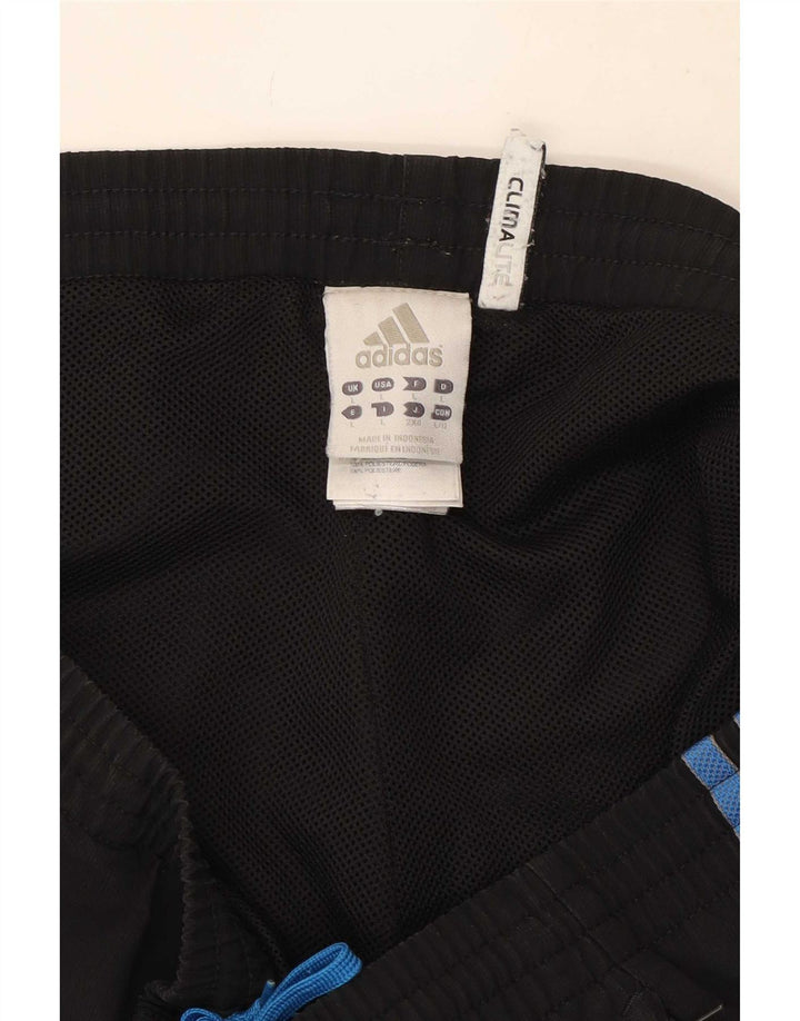 Adidas Mens Climalite Tracksuit Trousers Joggers Large Black Polyester