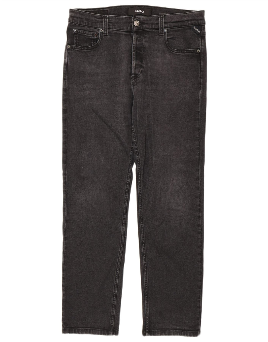 Replay Womens Straight Jeans W32 L28 Grey