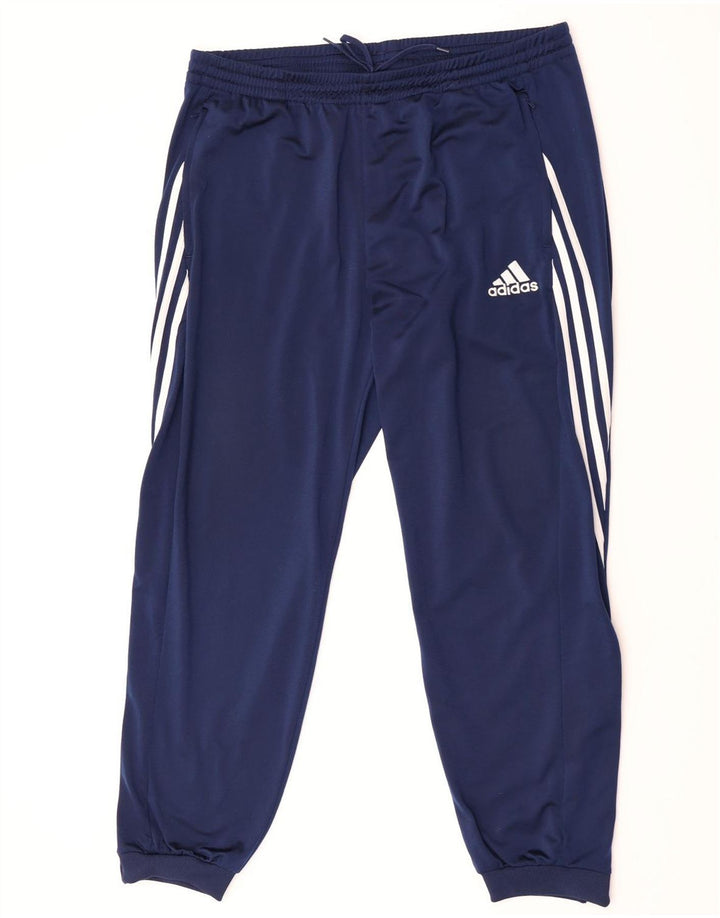 Adidas Mens Tracksuit Trousers Joggers XL  Navy Blue Polyester