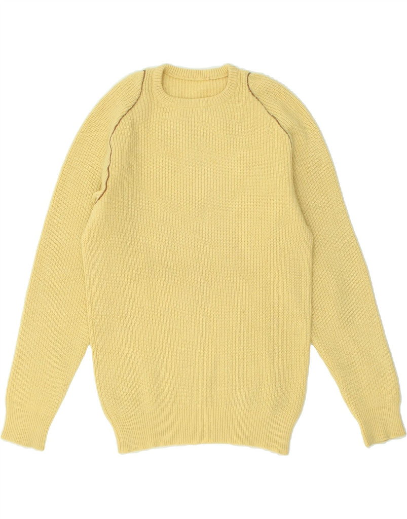 VINTAGE Womens Crew Neck Jumper Sweater UK 14 Large Yellow | Vintage Vintage | Thrift | Second-Hand Vintage | Used Clothing | Messina Hembry 