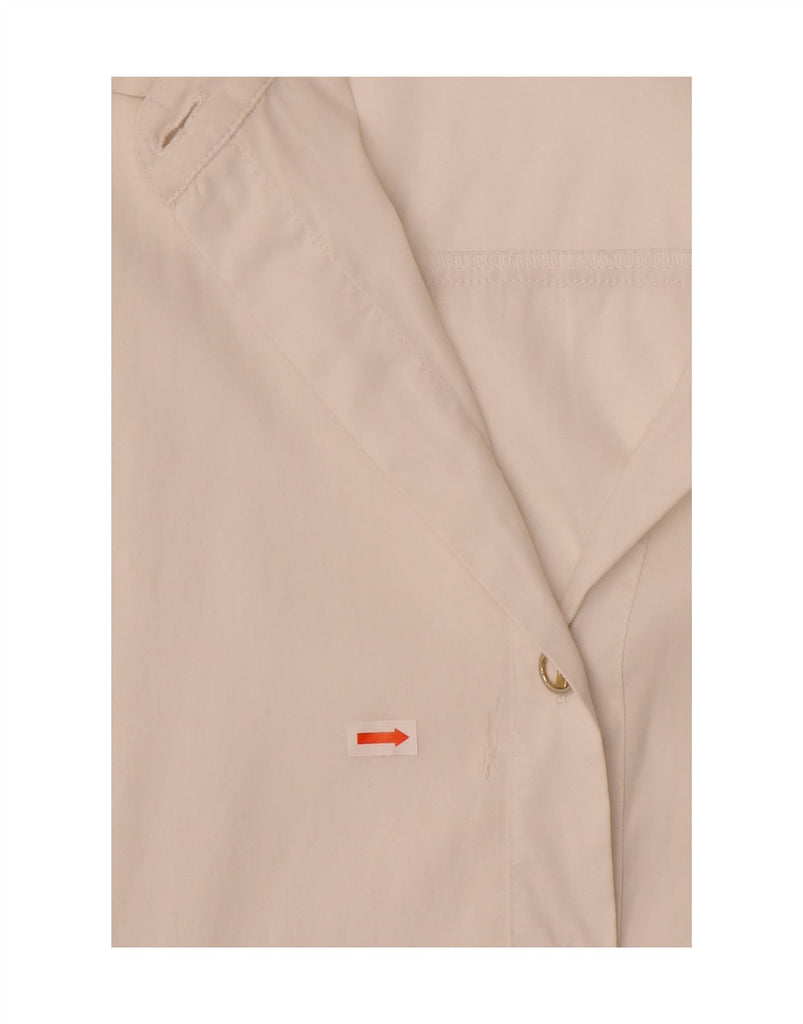 ZARA Womens Shirt Dress UK 14 Medium Off White Lyocell Vintage Zara and Second-Hand Zara from Messina Hembry 