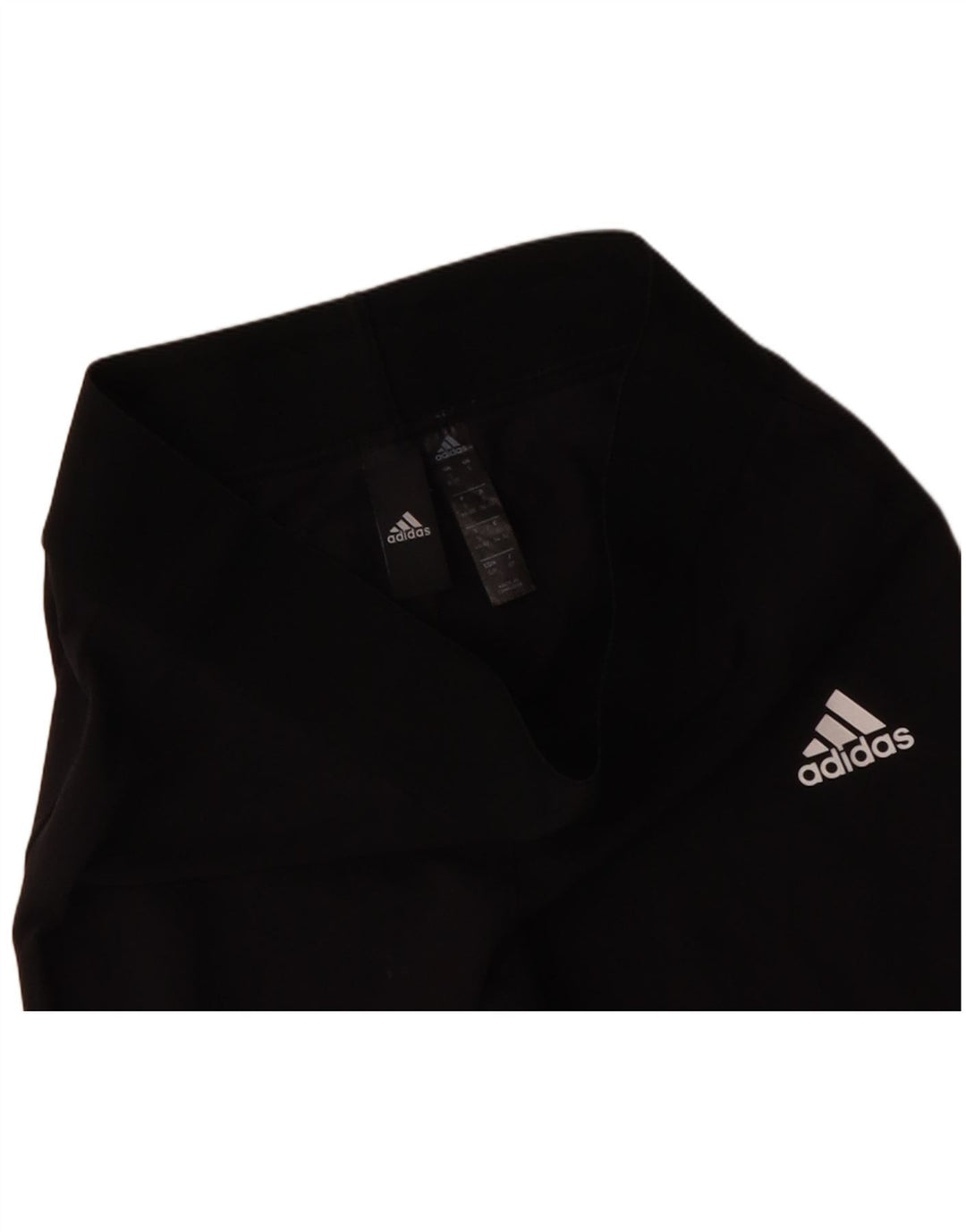 ADIDAS Womens Leggings UK 8/10 Small  Black Cotton