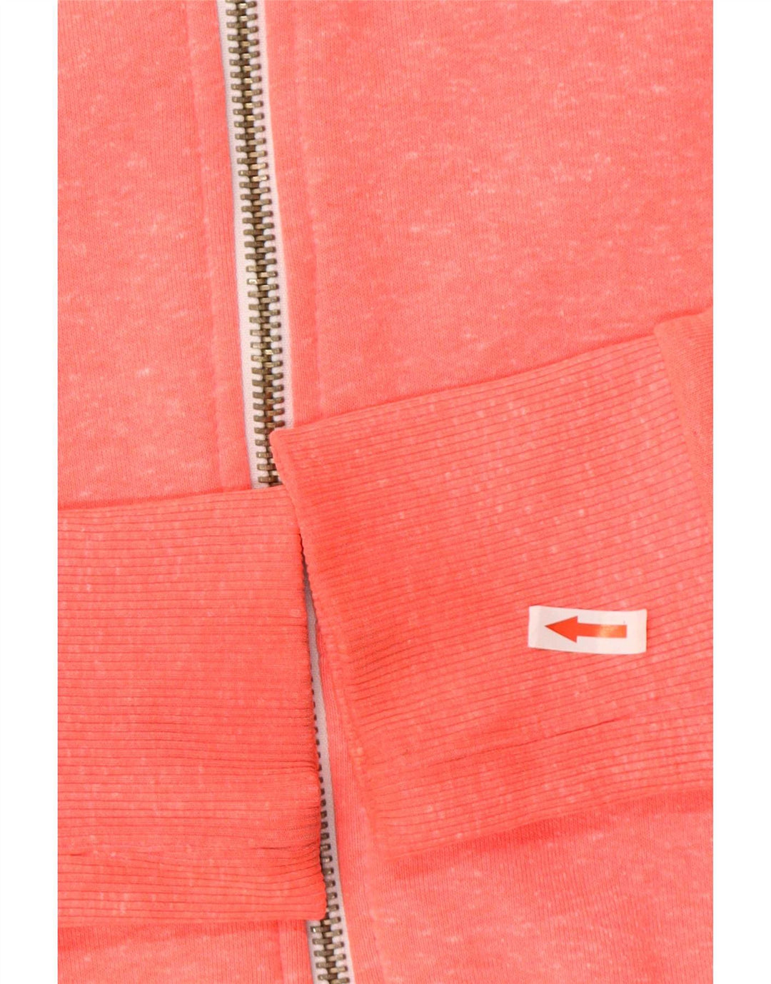 Superdry Womens Zip Hoodie Sweater UK 16 Large Pink Polyester