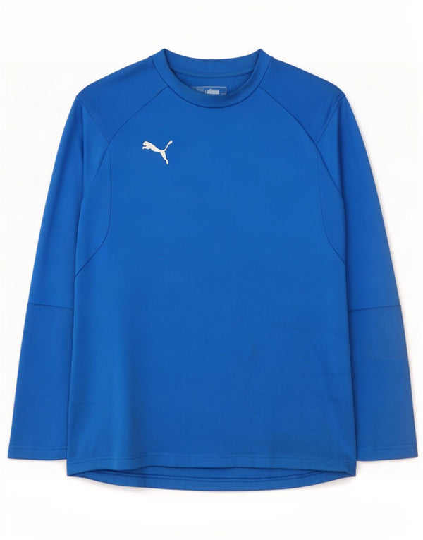 Puma Mens Top Long Sleeve 2XL Blue Polyester