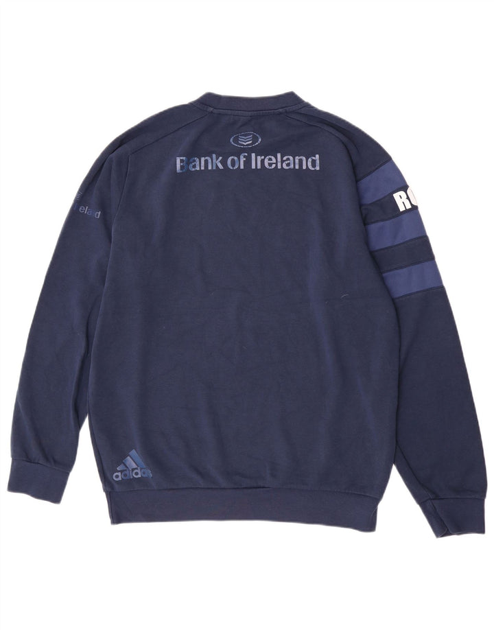 Adidas Mens Graphic Sweatshirt Jumper Large Navy Blue Cotton
