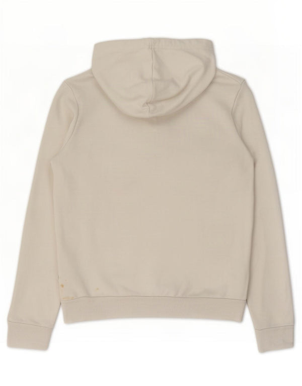 Puma Womens Hoodie Jumper UK 10 Small White Cotton
