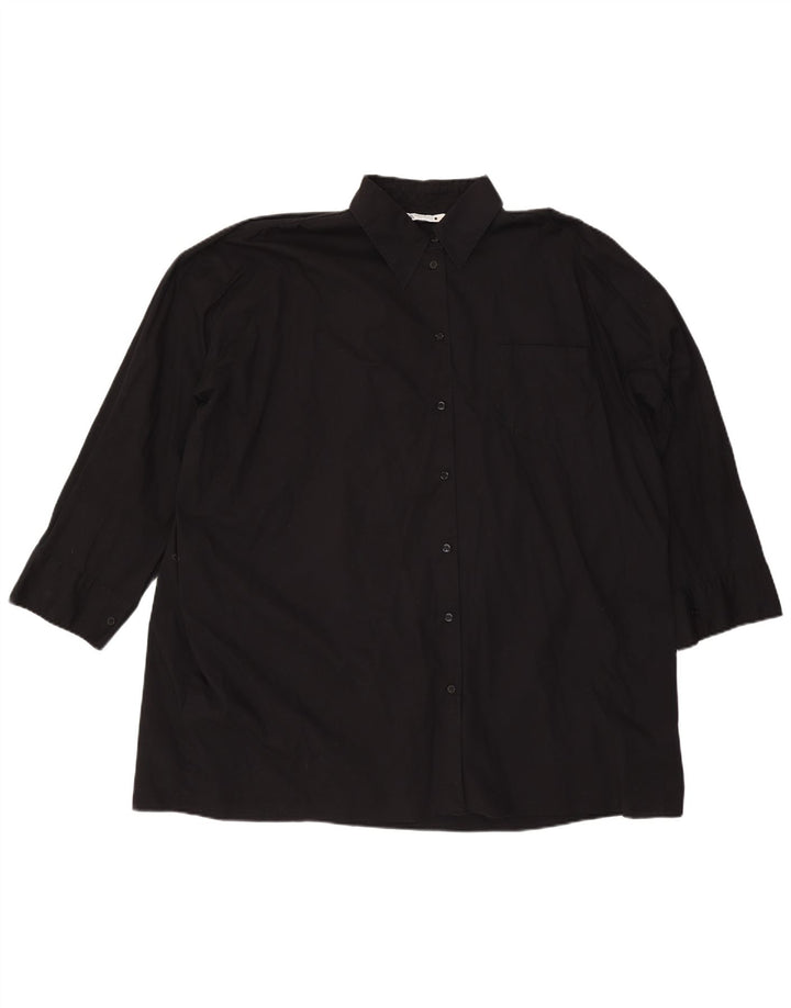ZARA Womens Oversized Shirt UK 18 XL Black