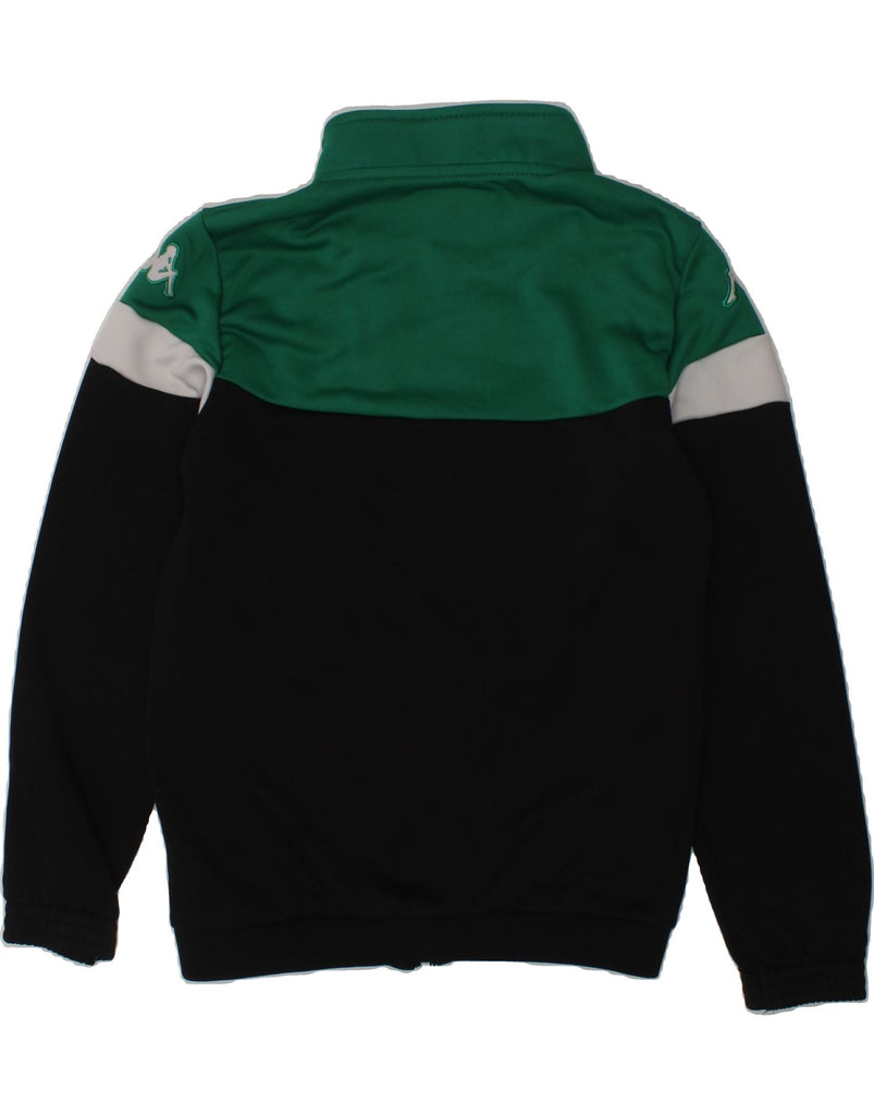KAPPA Boys Tracksuit Top Jacket 9-10 Years Green Colourblock Polyester | Vintage Kappa | Thrift | Second-Hand Kappa | Used Clothing | Messina Hembry 