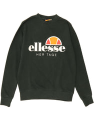 ELLESSE Mens Heritage Graphic Sweatshirt Jumper XS Khaki Cotton