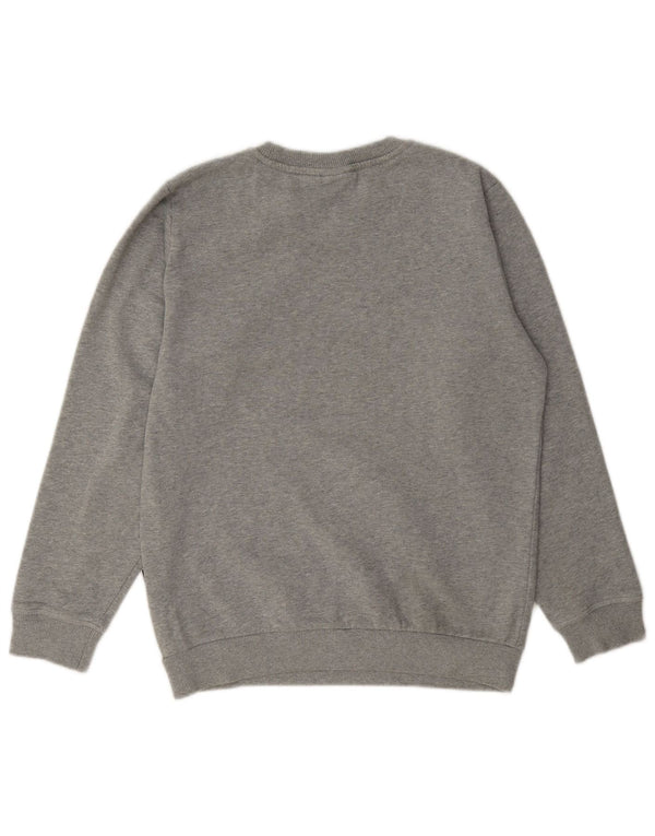 Napapijri Boys Graphic Sweatshirt Jumper 13-14 Years Grey Cotton