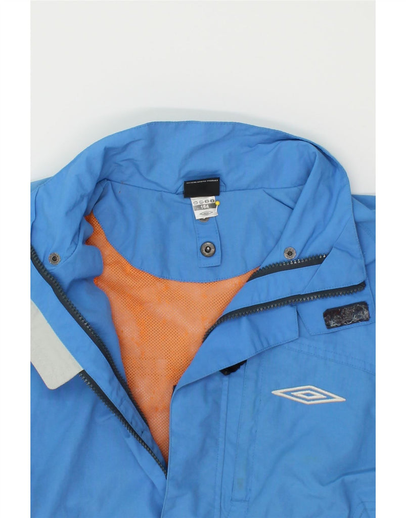 UMBRO Boys Windbreaker Jacket 13-14 Years Blue Polyester | Vintage Umbro | Thrift | Second-Hand Umbro | Used Clothing | Messina Hembry 