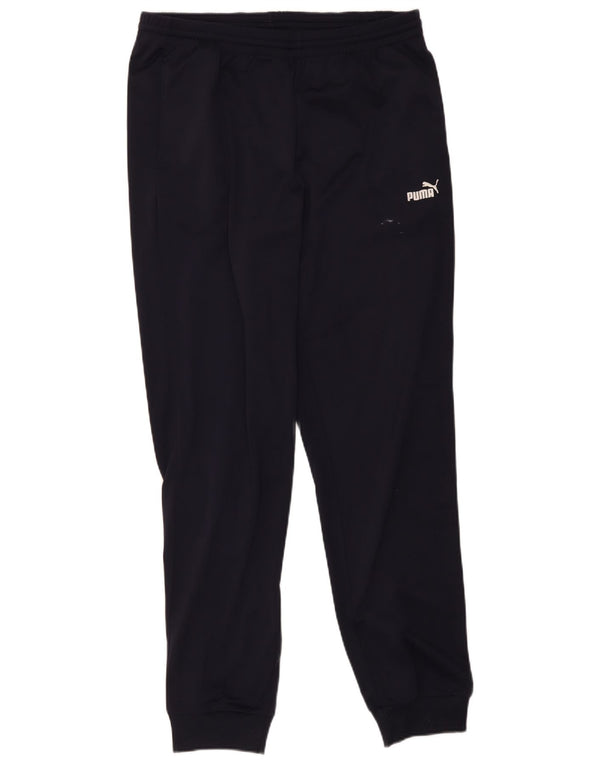 Puma Mens Tracksuit Trousers Joggers Large Navy Blue Polyester