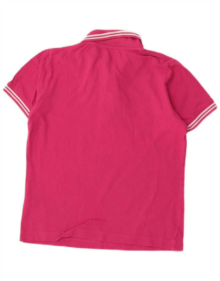 KAPPA Girls Polo Shirt 13-14 Years XL Pink Cotton