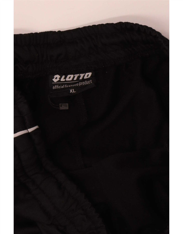 Lotto Mens Tracksuit Trousers Joggers XL Black Polyester