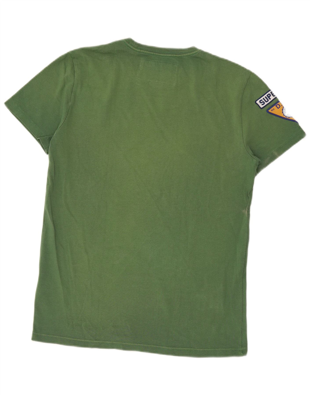 SUPERDRY Mens Graphic T-Shirt Top Small Green Cotton