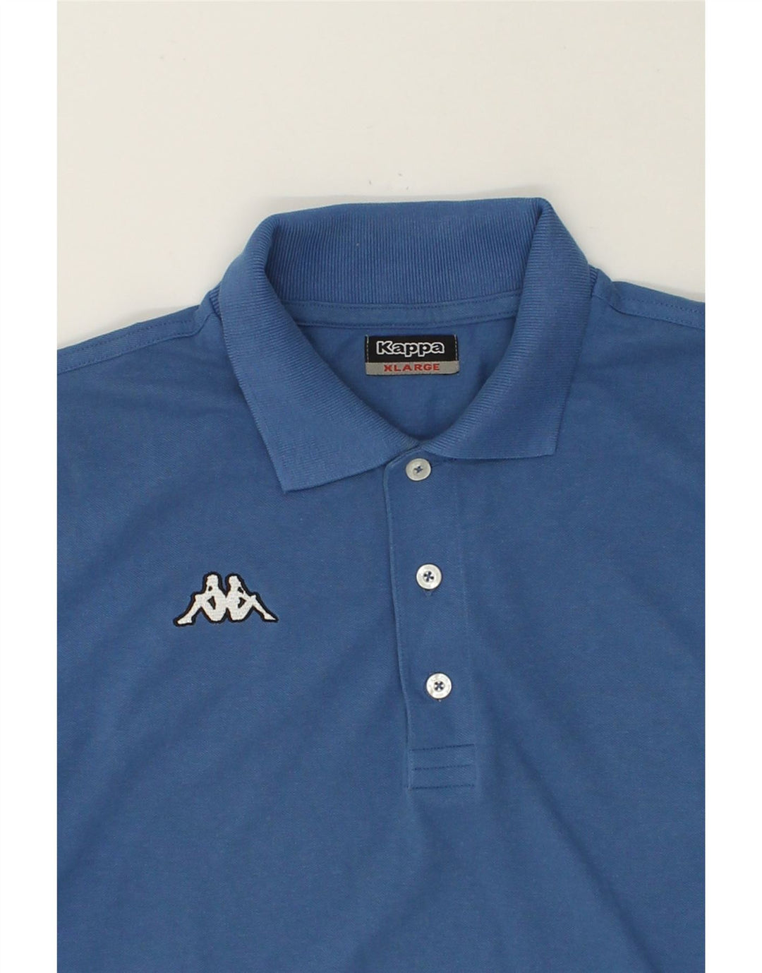KAPPA Mens Polo Shirt XL Blue Cotton Vintage Kappa and Second-Hand Kappa from Messina Hembry 