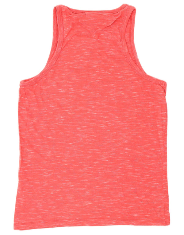 SUPERDRY Mens Vest Top Medium Red Flecked Cotton