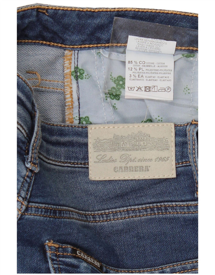 Carrera Womens Crop Slim Jeans W30 L25 Navy Blue Cotton