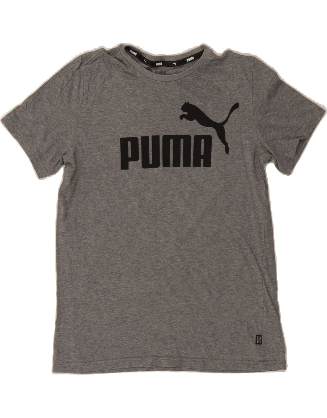 PUMA Boys Graphic T-Shirt Top 13-14 Years Grey Cotton Vintage Puma and Second-Hand Puma from Messina Hembry 